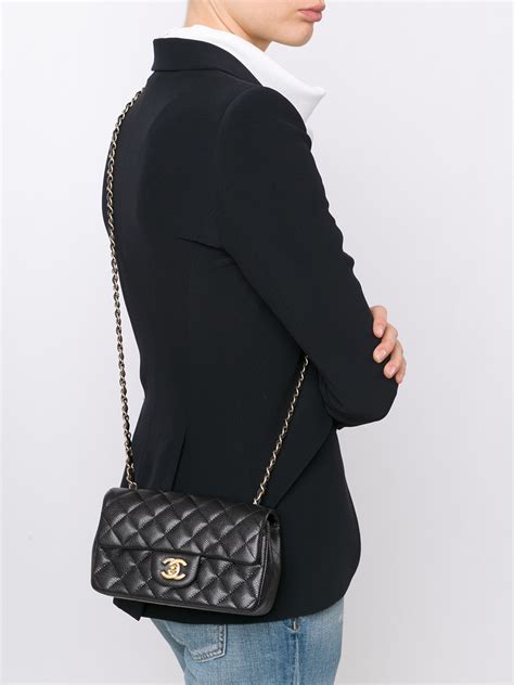 chanel classic flap worn crossbody|chanel small crossbody handbags.